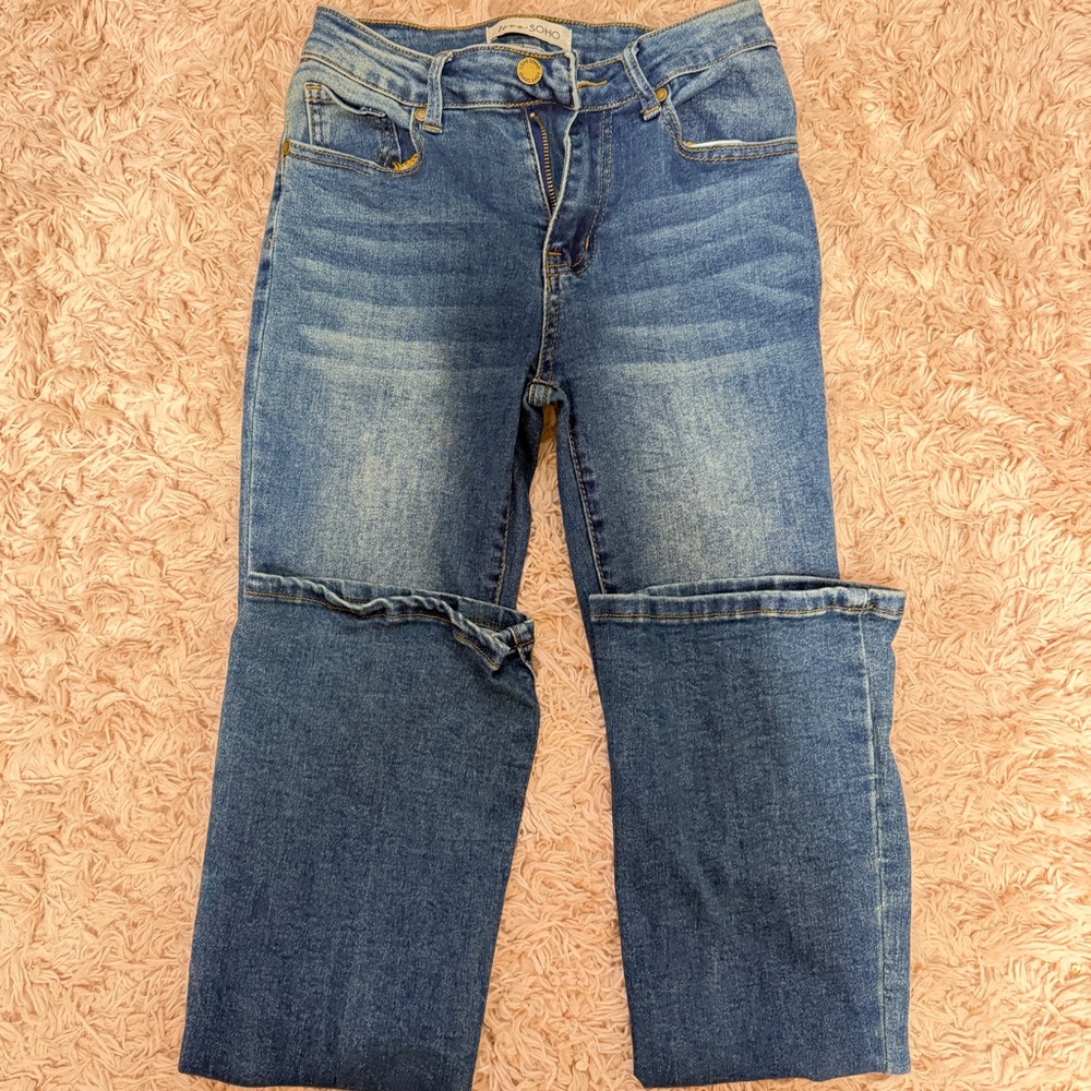 Soho Women's Straight Leg Blue Jeans